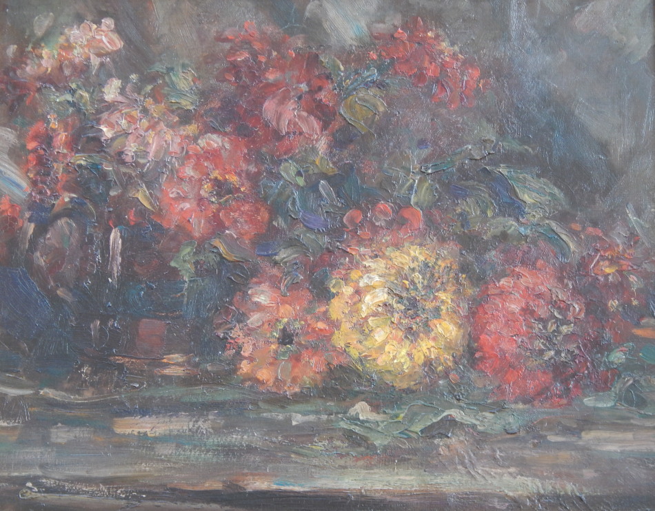 Appraisal: Manner of Sir Matthew Smith - Flowers in a pot