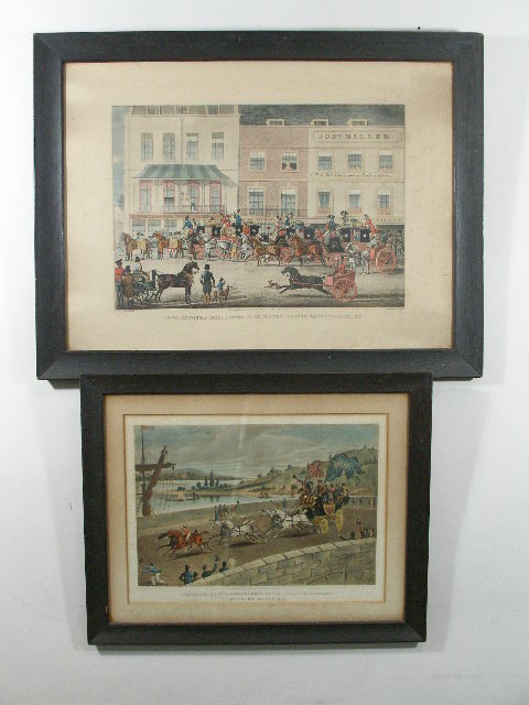 Appraisal: Two English Coaching Prints the first entitled The Peace Coach'