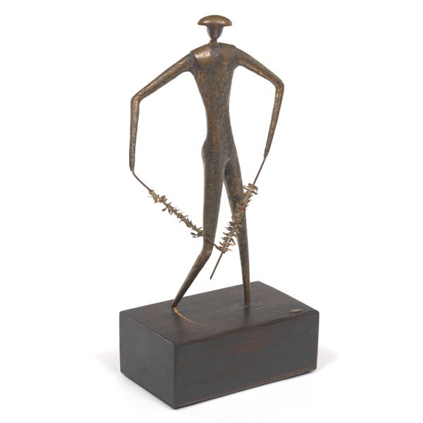 Appraisal: CURTIS JERE AMERICAN - bronze Toreador Bronze sculpture attached to