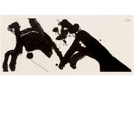 Appraisal: Robert Motherwell DANCE I Etching and aquatint Estimate -