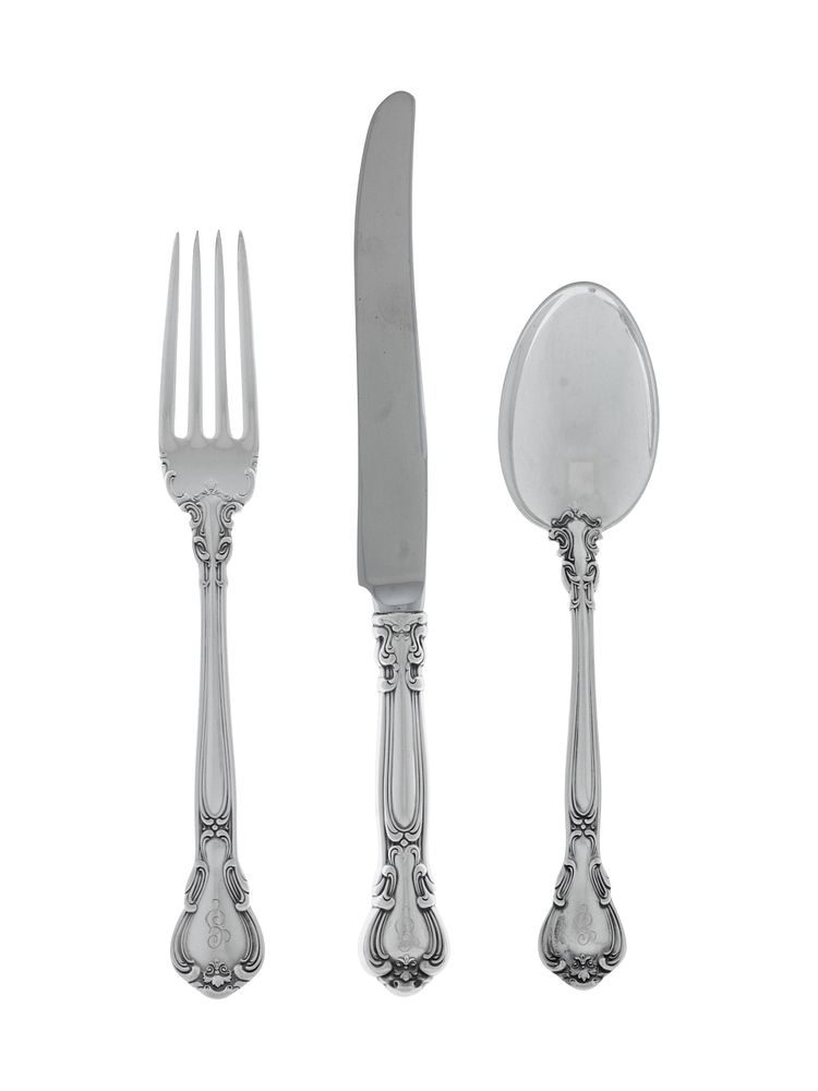 Appraisal: An American Silver Flatware Service An American Silver Flatware Service