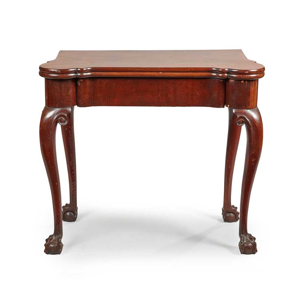 Appraisal: A GEORGE II STYLE MAHOGANY TEA TABLE TH CENTURY With