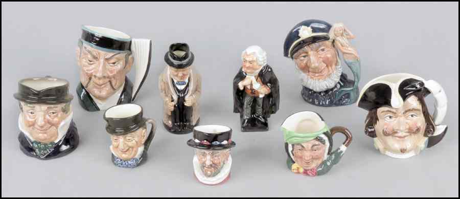 Appraisal: COLLECTION OF ROYAL DOULTON CHARACTER JUGS Comprised of The Mikado