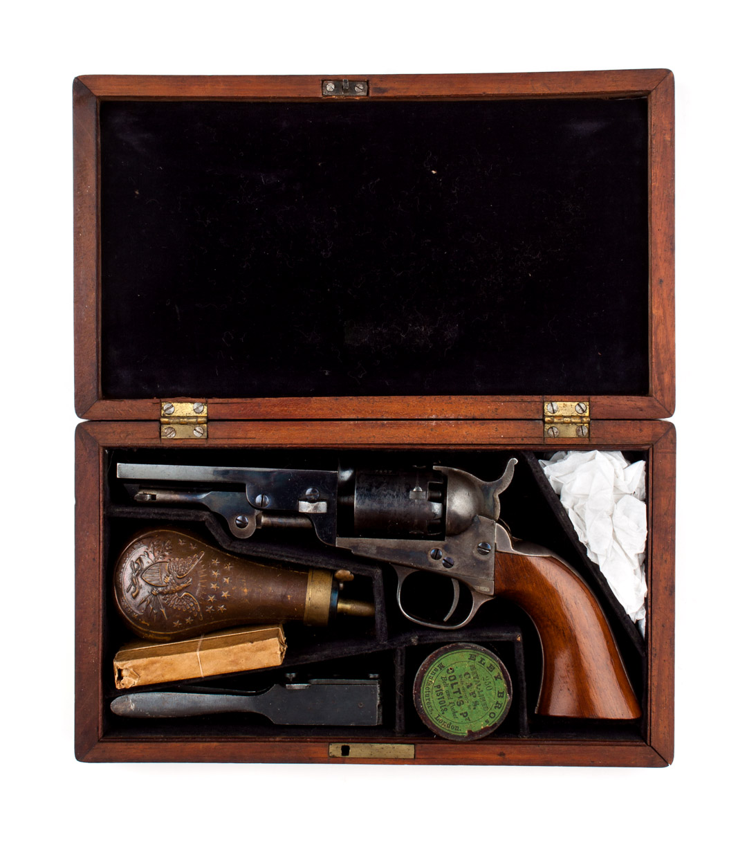 Appraisal: Firearm Colt Model pocket revolver in case serial manufactured in