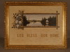 Appraisal: OOC- 'GOD BLESS OUR HOME' DEPCITING LAKESIDE HOME FRAMED BY