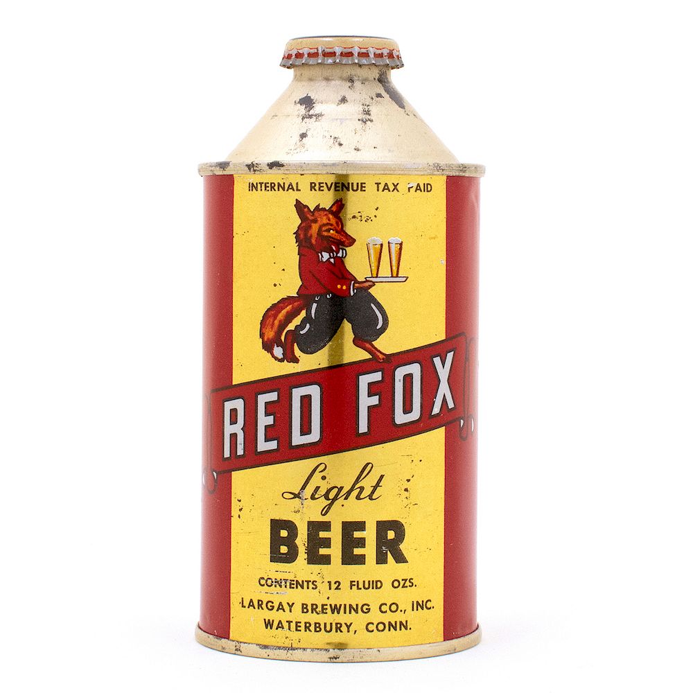 Appraisal: Red Fox Light Beer - Cone Top Can Reference USBC