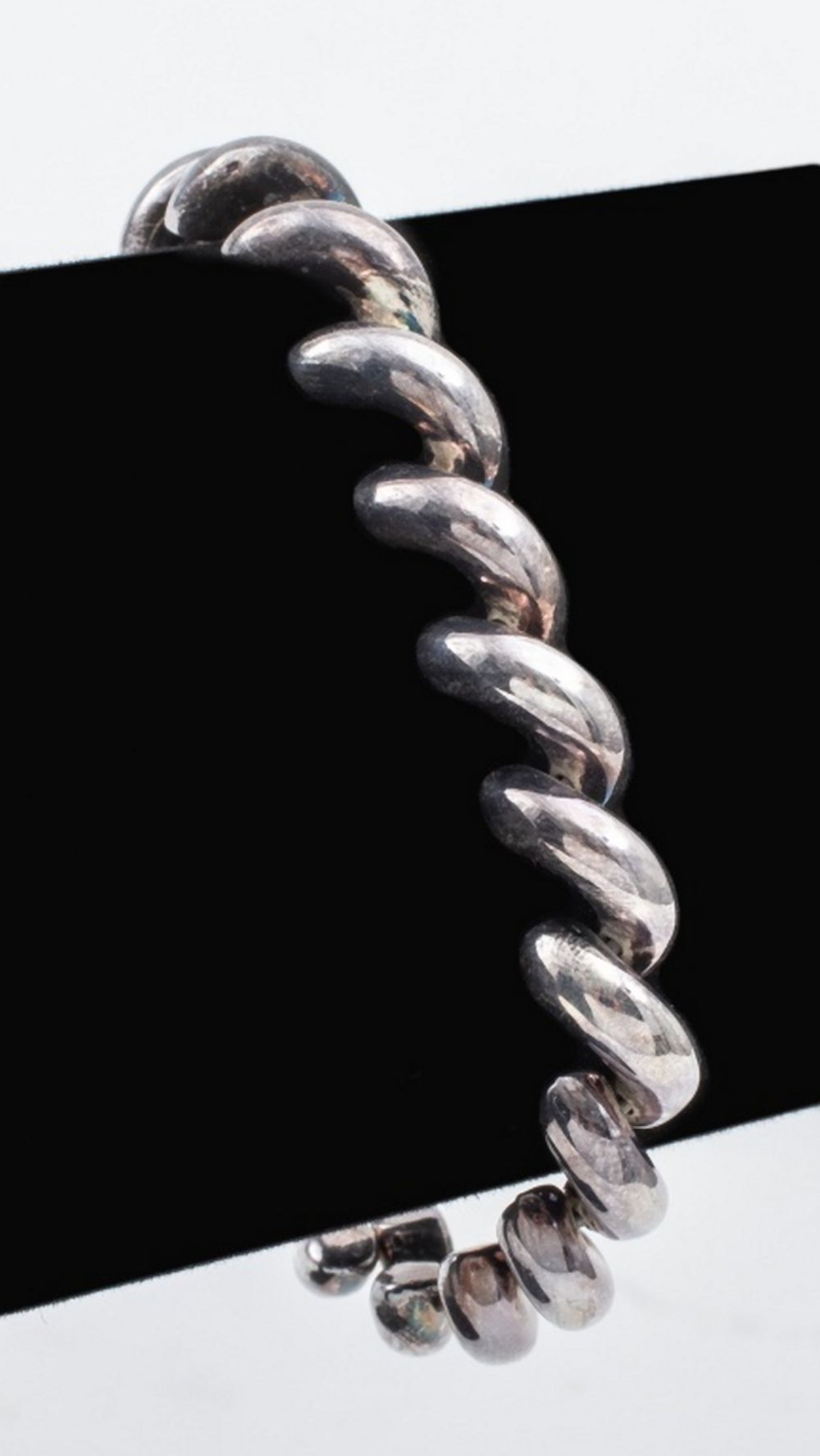 Appraisal: ITALIAN STERLING SILVER CHAIN BRACELET Italian sterling silver chain link