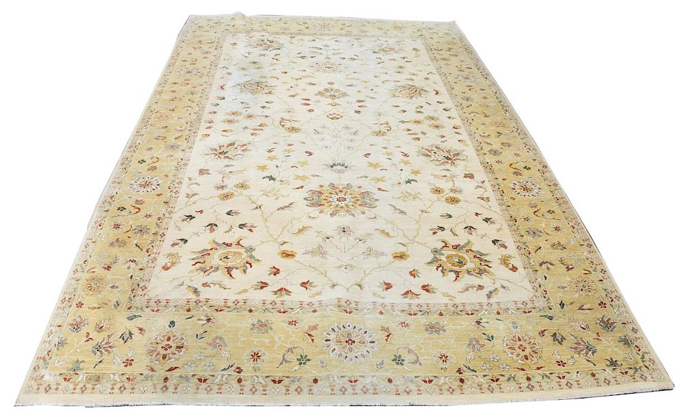 Appraisal: Persian Garden Carpet ' x ' Persian woven garden carpet