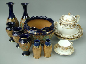 Appraisal: A collection of Royal Doulton slaters patent vases etc to