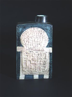 Appraisal: An early Troika Pottery flask by Honor Curtis modelled in