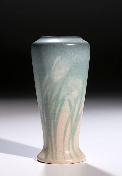 Appraisal: ROOKWOOD VELLUM GLAZE VASE BY EDITH WILDMAN American ca in