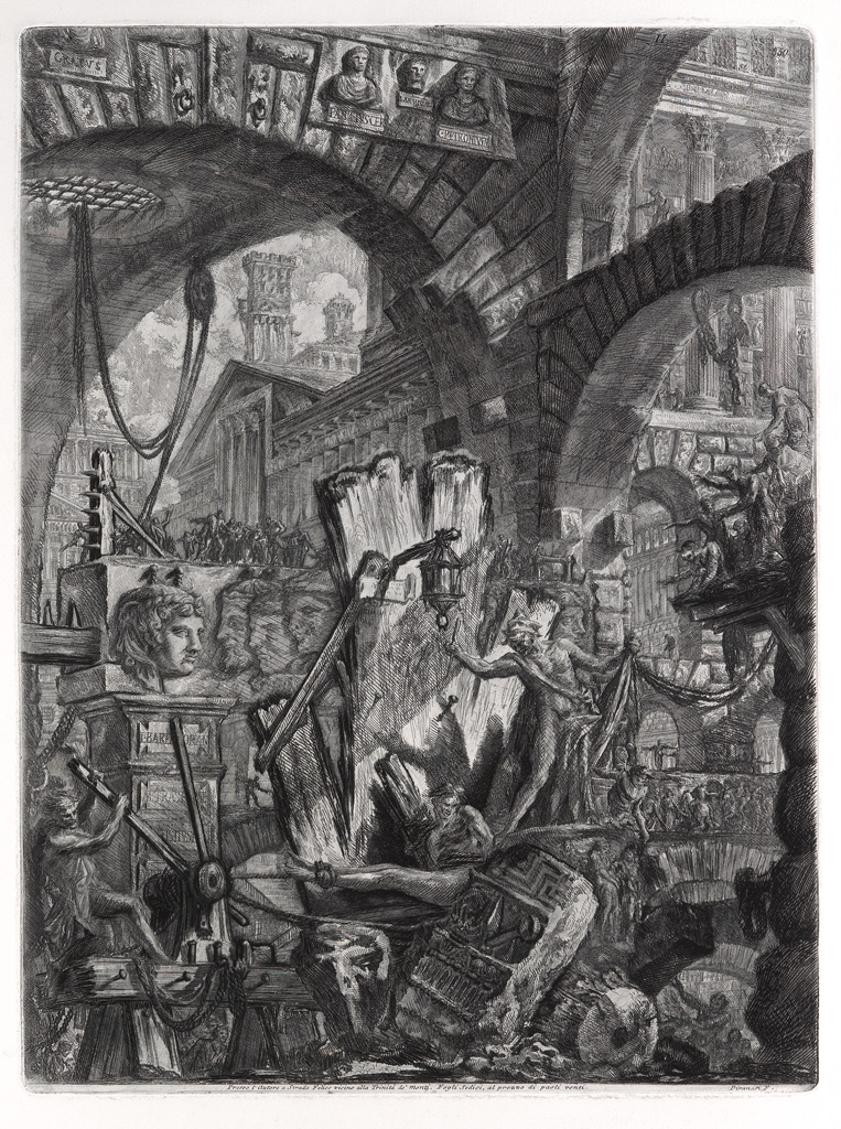 Appraisal: GIOVANNI B PIRANESI The Man on the Rack Etching engraving