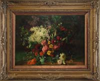 Appraisal: FREDERICK STANTON PERKINS American - FLORAL STILL LIFE Outstanding oil