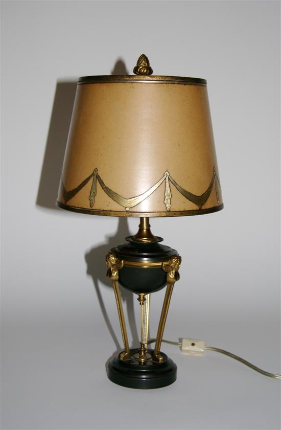 Appraisal: An Empire Style Lamp Height inches