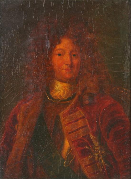 Appraisal: FRENCH SCHOOL early th century PORTRAIT OF A FRENCH NOBLEMAN