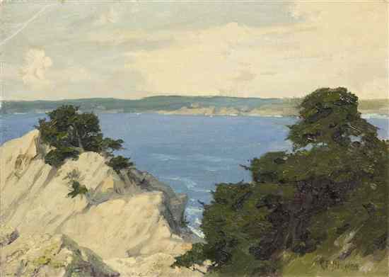 Appraisal: Charles Francis Browne American - Cliffs Over the Sea oil