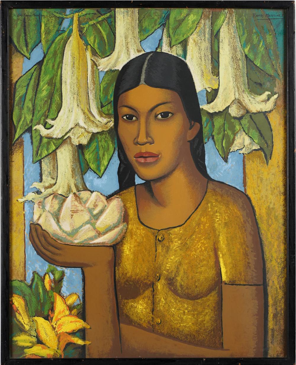 Appraisal: ALFREDO RAMOS MARTINEZ LA INDIA DE LOS FLORIPONDIOS after serigraph