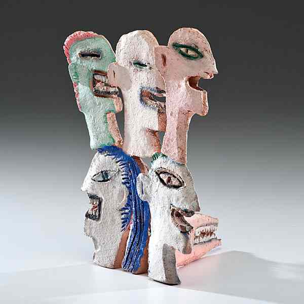 Appraisal: Judy Moonelis USA Untitled Ceramic ht wd dp in Daniel