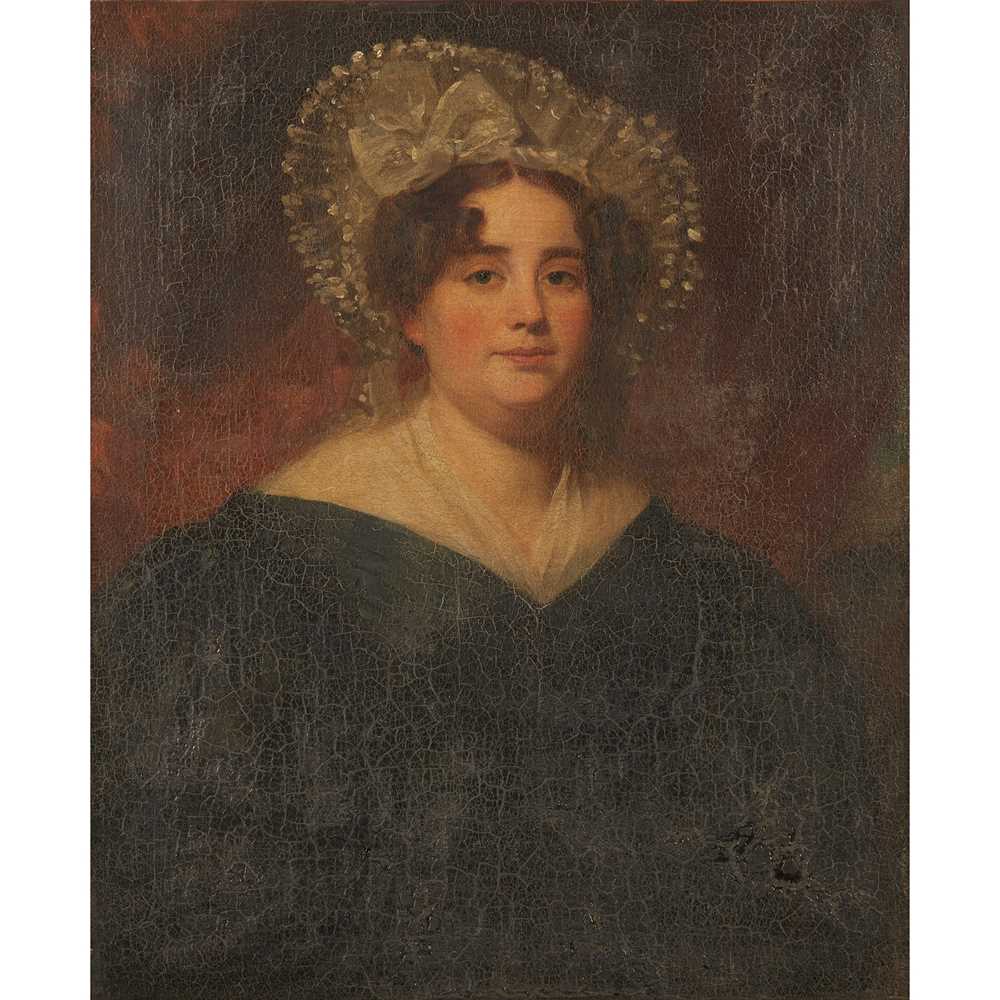 Appraisal: TH CENTURY SCOTTISH SCHOOL HALF LENGTH PORTRAIT OF HELEN BOGLE