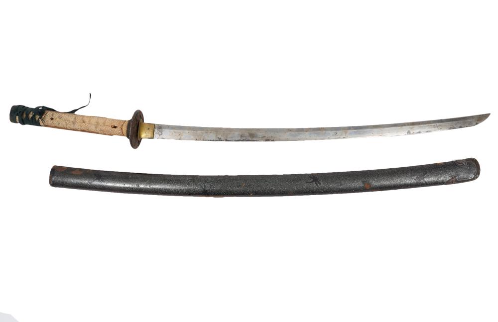 Appraisal: KATANA SWORD WITH SHAGREEN HANDLEKatana sword with shagreen handle and