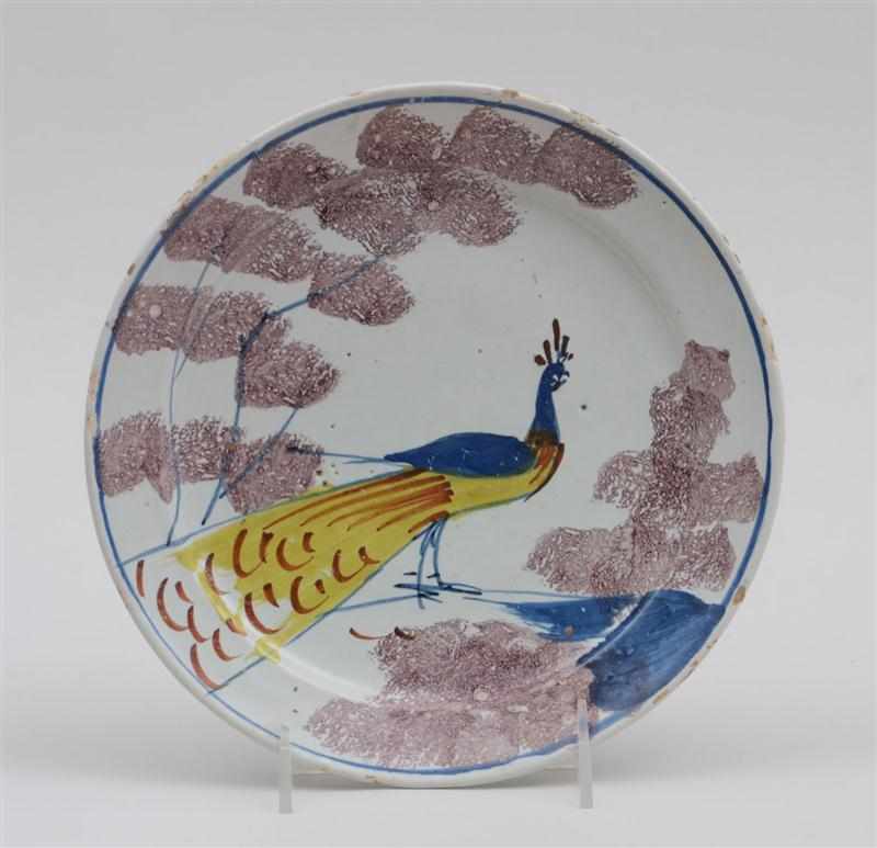 Appraisal: BRISTOL DELFT POLYCHROME PLATE Circa similar to proceeding with blue