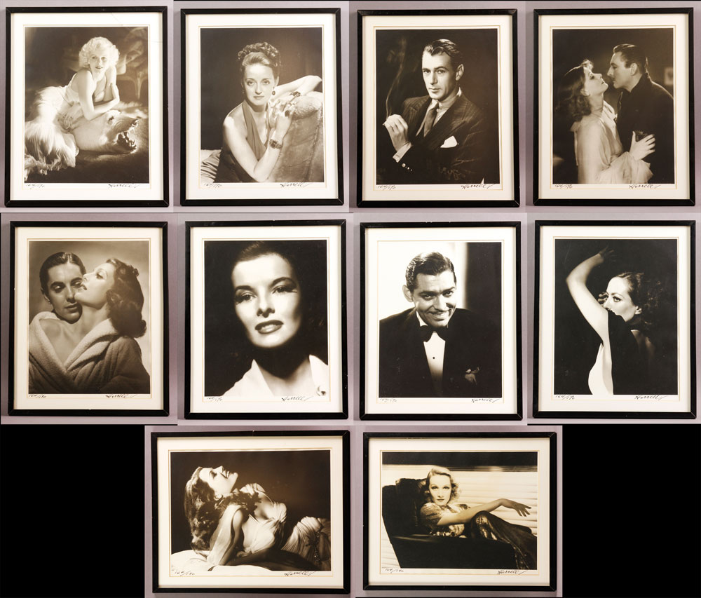 Appraisal: - Hurrell Photography Portfolio George Hurrell - photography portfolio set