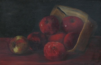 Appraisal: Albert Francis King American - Still life with apples Oil