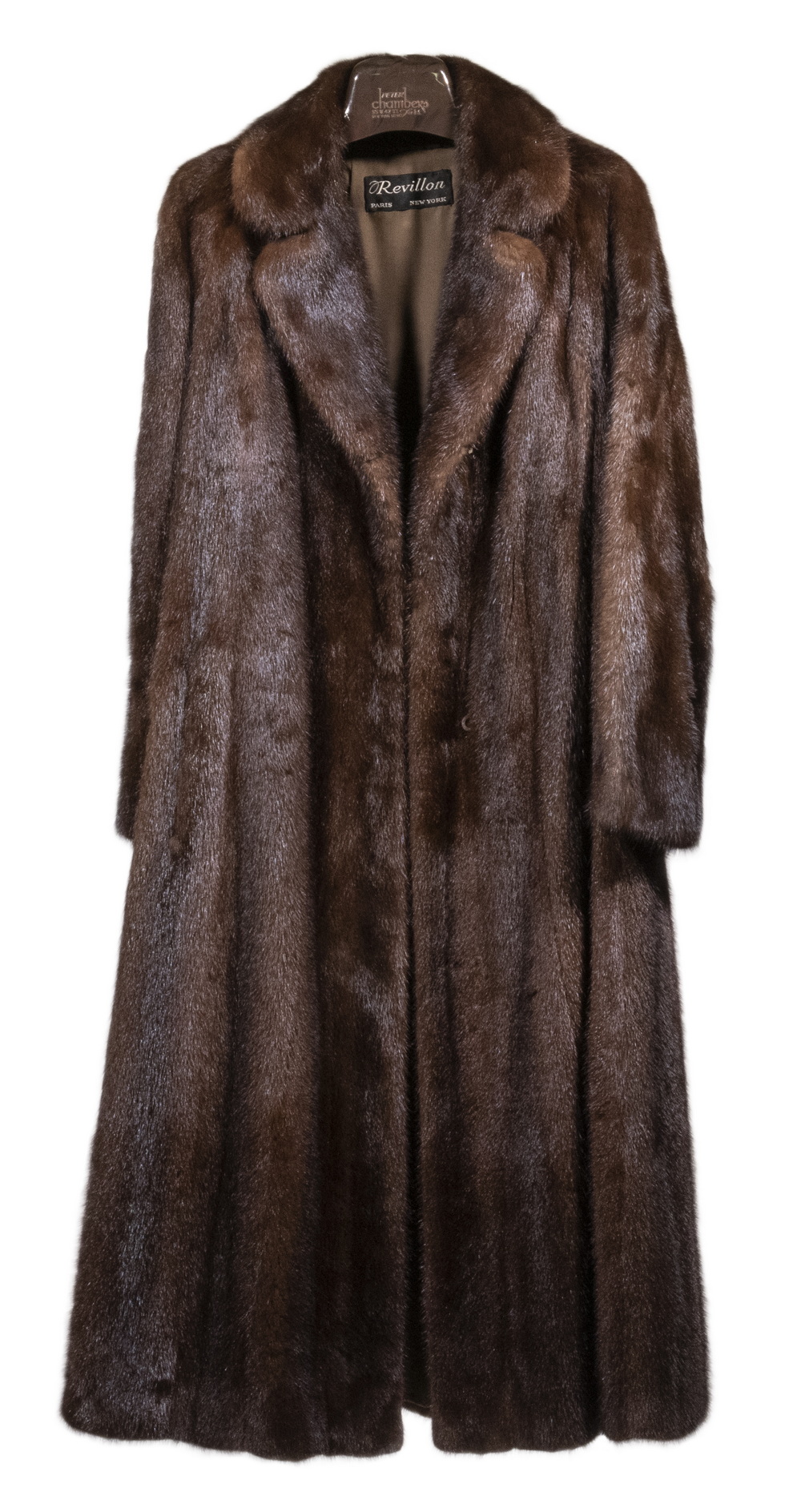 Appraisal: REVILLON FULL-LENGTH MINK COAT Full-Length Ranch Mink Coat with label