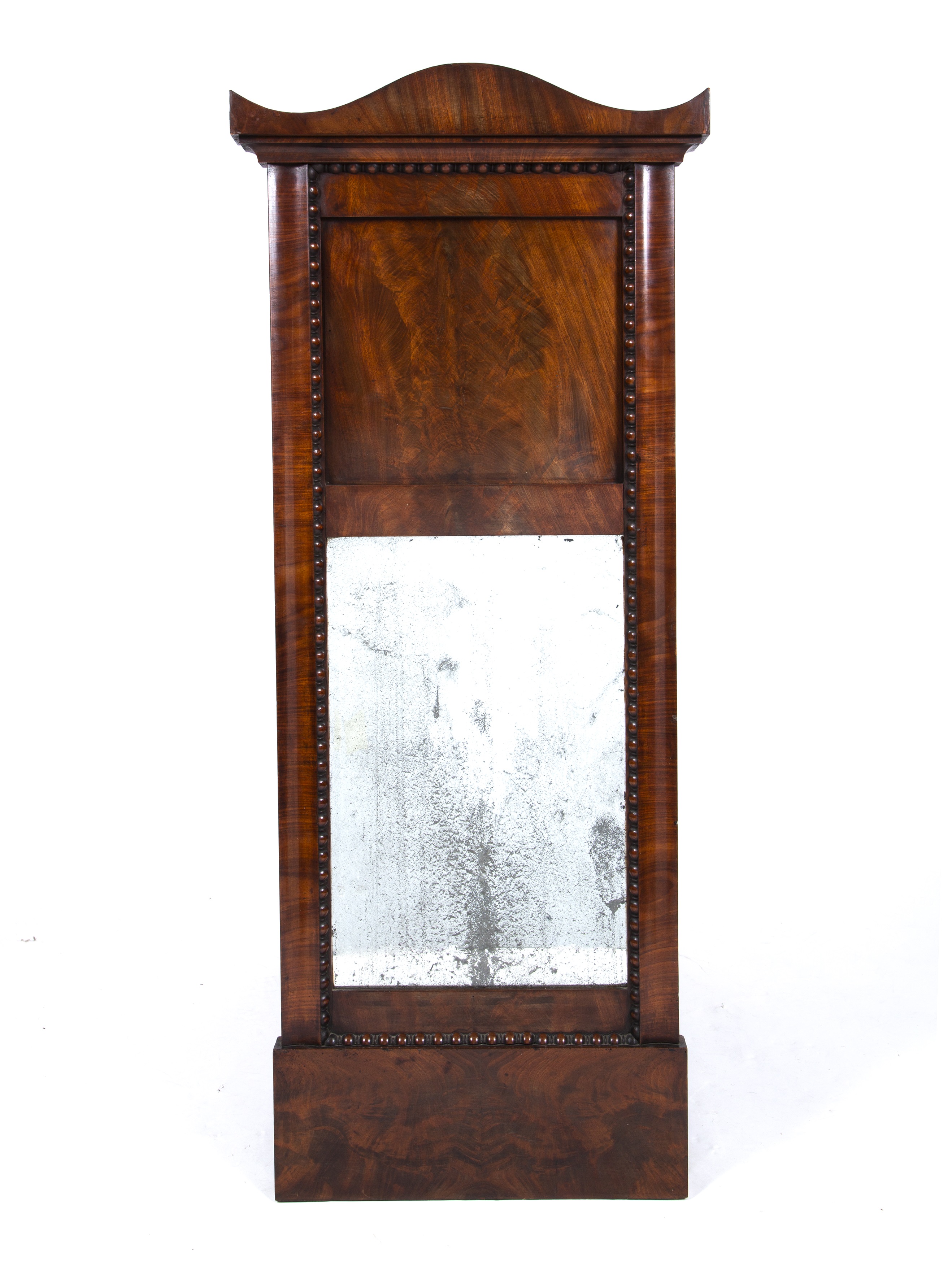 Appraisal: An early th Century mahogany pier glass possibly French with