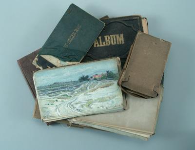 Appraisal: Seven James W Pattison sketchbooks James William Pattison Illinois Asheville