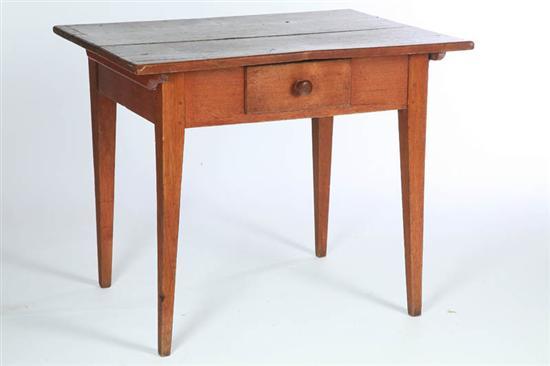 Appraisal: PIN TOP WORK TABLE Attributed to Zoar st half- th