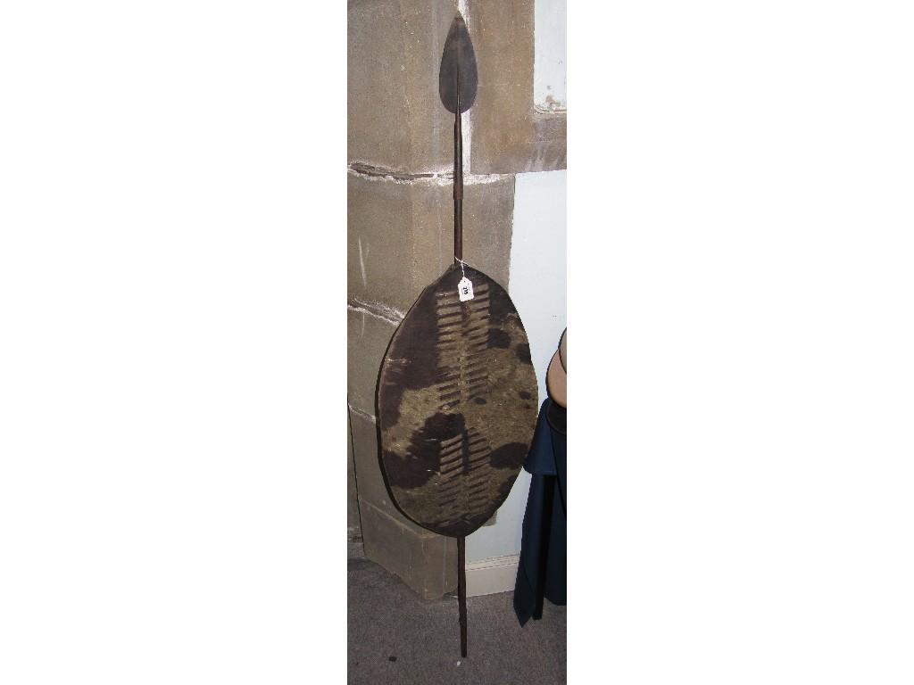 Appraisal: African spear and shield