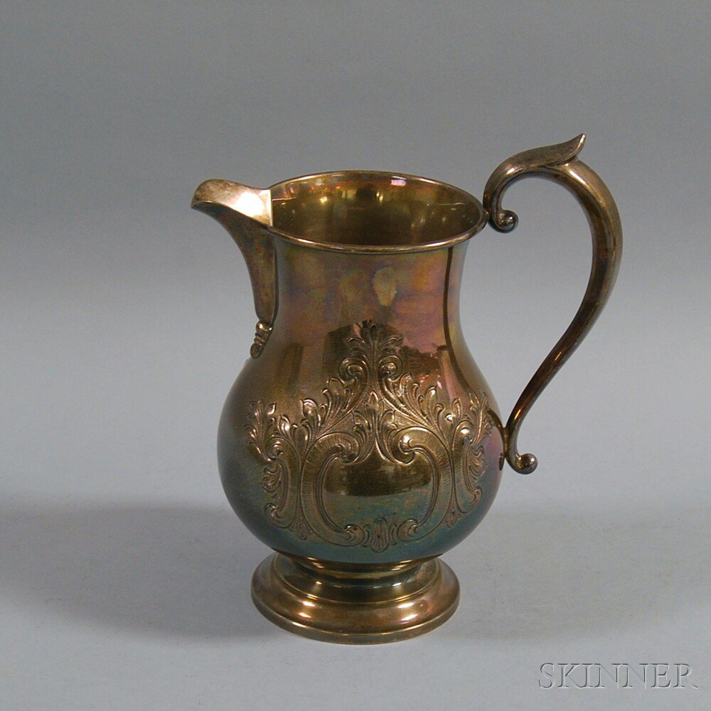 Appraisal: Hunt Silver Co Chased Sterling Silver Water Pitcher New York