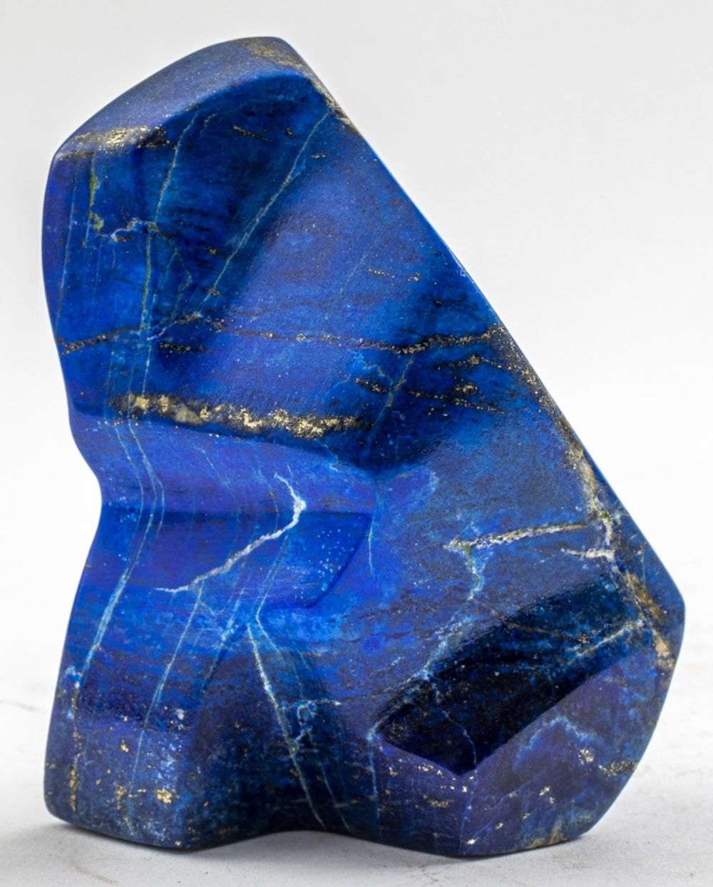 Appraisal: LAPIS LAZULI PAPERWEIGHT Lapis lazuli paperweight unmarked H x W