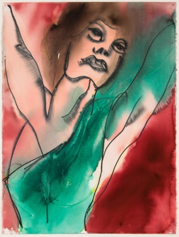 Appraisal: Grace Hartigan Woman Dancer mixed media American - Marker and