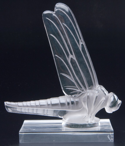 Appraisal: R LALIQUE Mascot hood ornament Libellule Grande clear and frosted