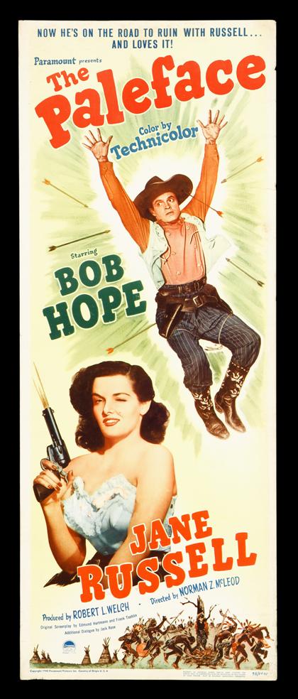 Appraisal: pieces Movie Posters Bob Hope Features The Paleface Paramount Color