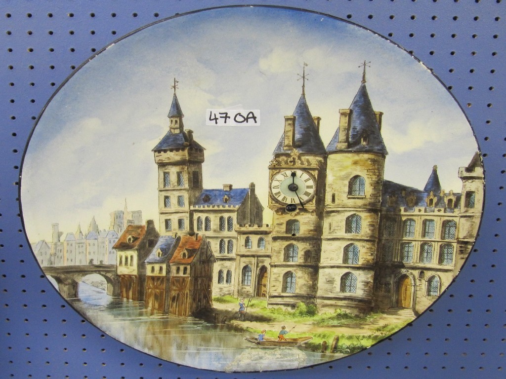 Appraisal: Charger wall clock of Palais de la Cit Paris