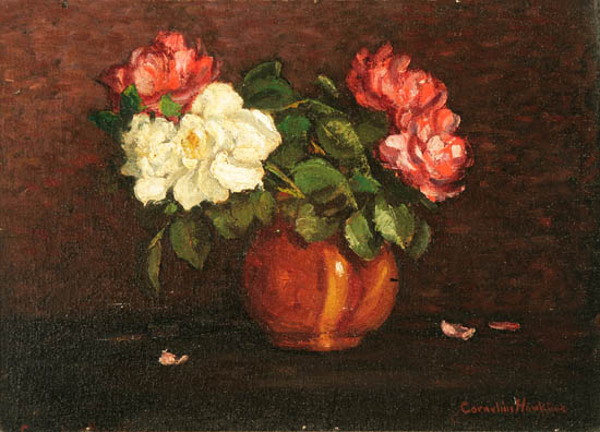 Appraisal: Cornelius H Hankins American - Still Life of Roses in