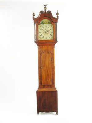 Appraisal: An early th century mahogany longcase clock the day movement