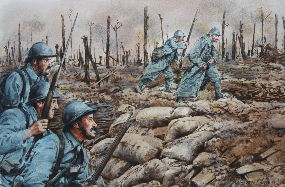 Appraisal: Paul Chris Calle Battle of Verdun Paul Calle American -