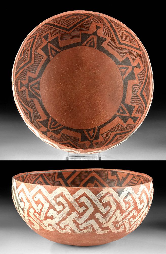 Appraisal: Published Native American St John's Pottery Bowl Southwestern USA east