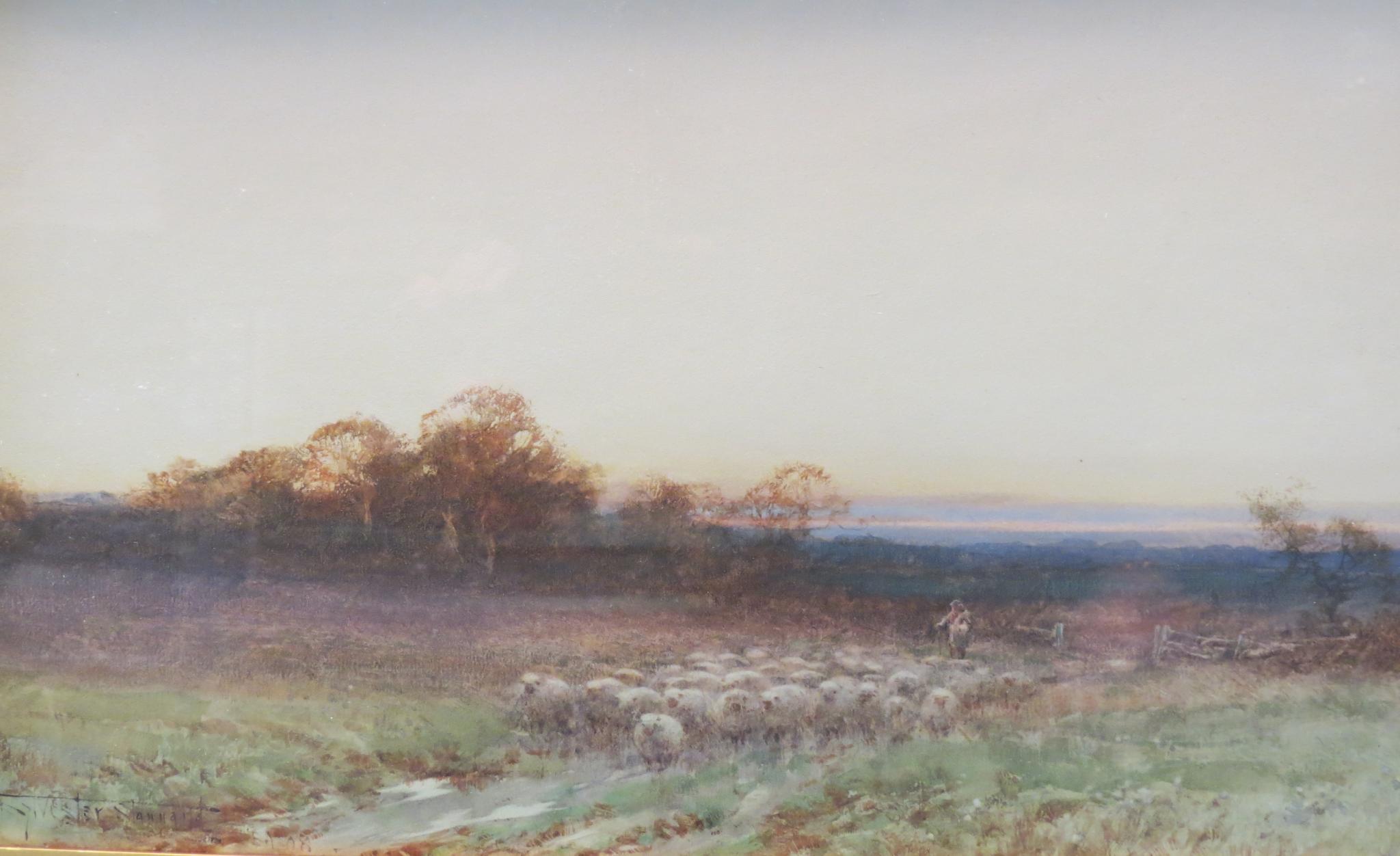 Appraisal: H Sylvester Stannard - - watercolour entitled Home to the