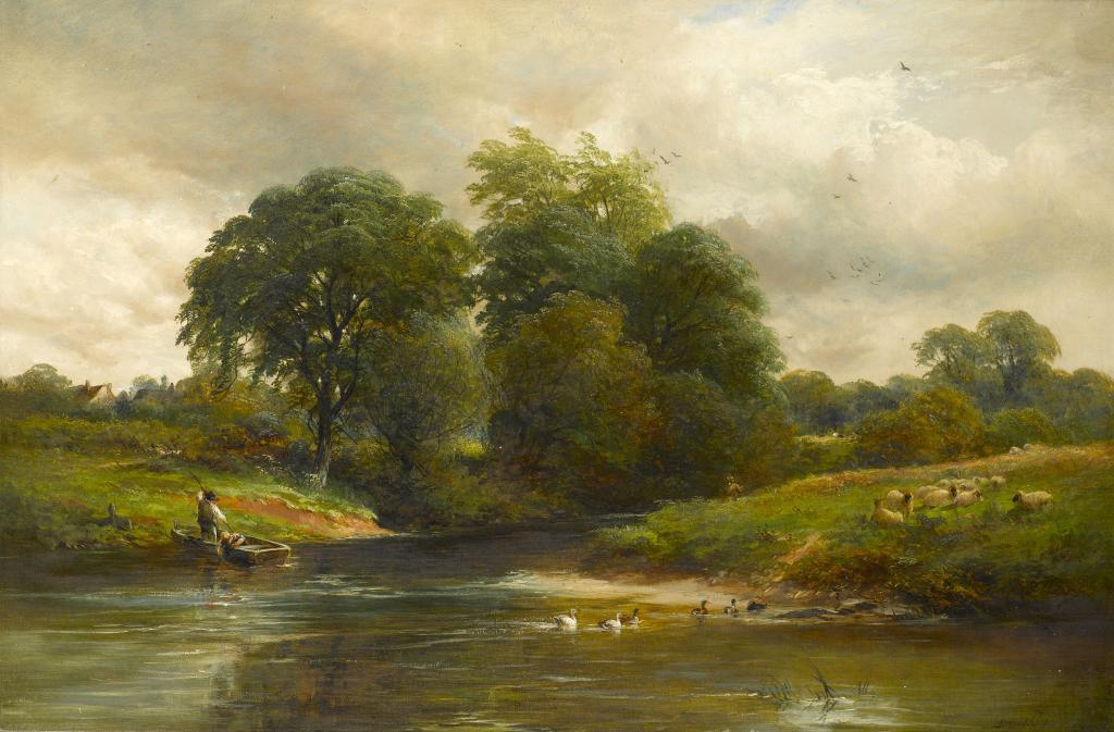 Appraisal: DAVID PAYNE EXH - ON THE RIVER TRENT signed x