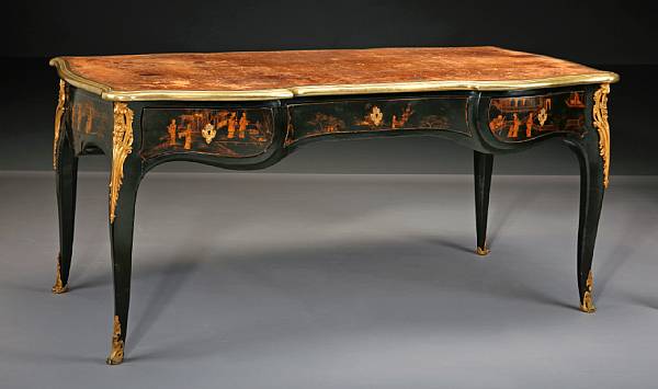 Appraisal: A Louis XV style gilt bronze mounted and chinosiere decorated