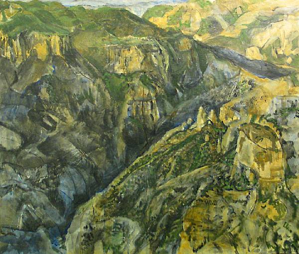 Appraisal: Glenn Anthony Wessels American - Copper Canyon Barranca del Cobre