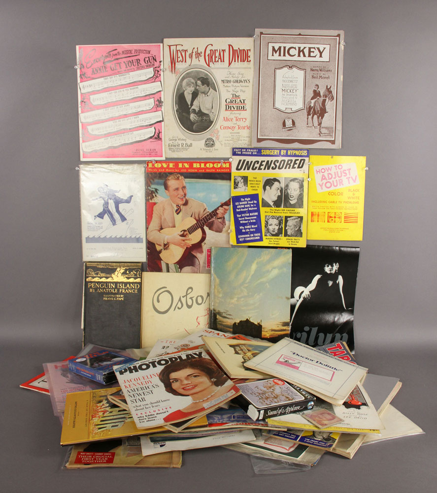 Appraisal: - Asst Magazines Sheet Music Programs Assorted vintage and newer