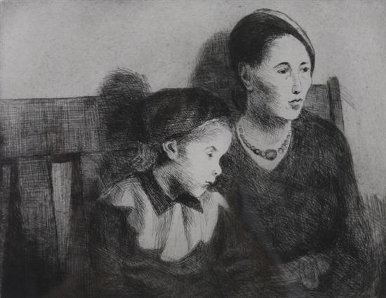 Appraisal: RAPHAEL SOYER American - WAITING signed and titled in pencil