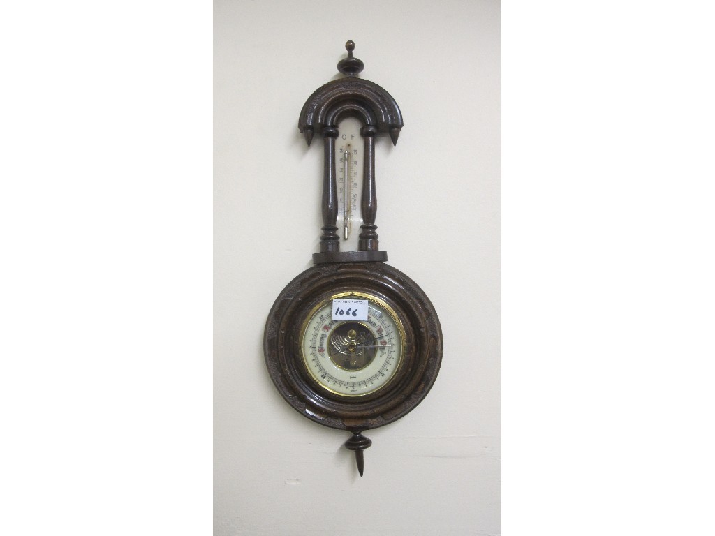 Appraisal: Mahogany wall barometer