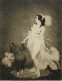 Appraisal: Norman Lindsay - Debut etching signed and dated 'Norman Lindsay